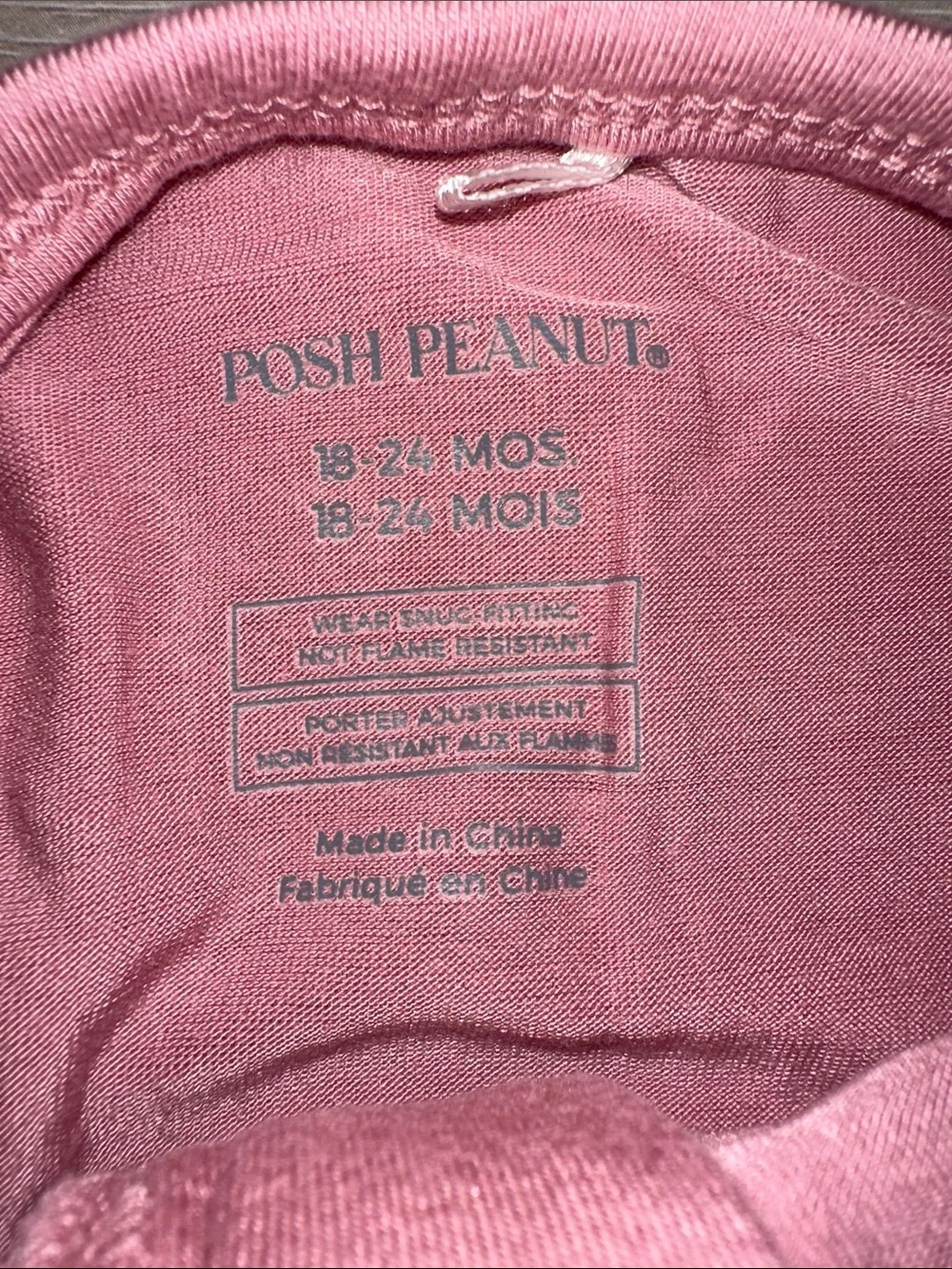 Posh Peanut Mauve Pink Ruffle Zip Footed One-Piece